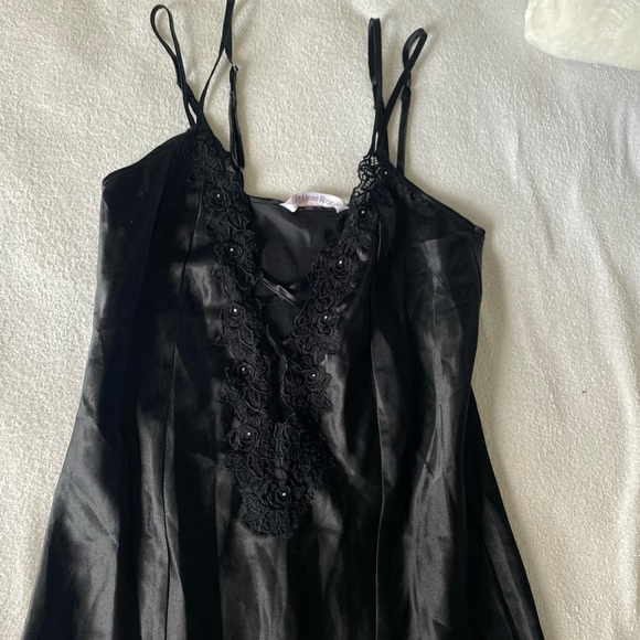 La Vie En Rose Long Silk Dress - Picture 2 of 10